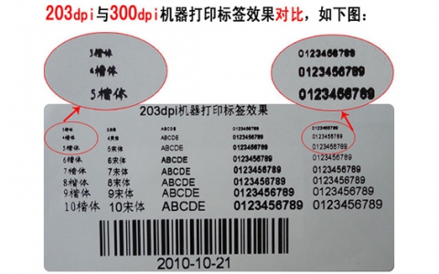 200dpi（點(diǎn)）和300dpi（點(diǎn)）的條碼打印機(jī)有什么區(qū)別？